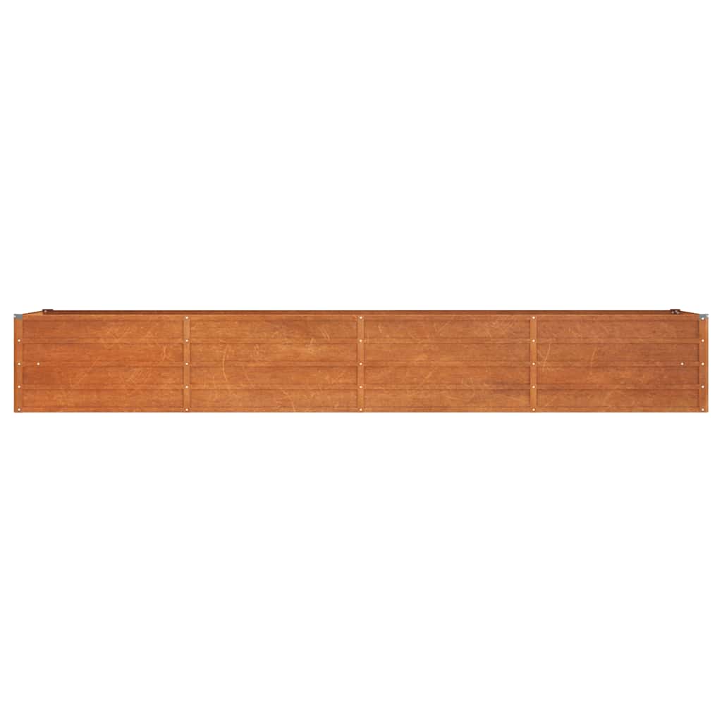 Povišena vrtna gredica boja hrđe 320 x 80 x 45 cm čelik COR-TEN