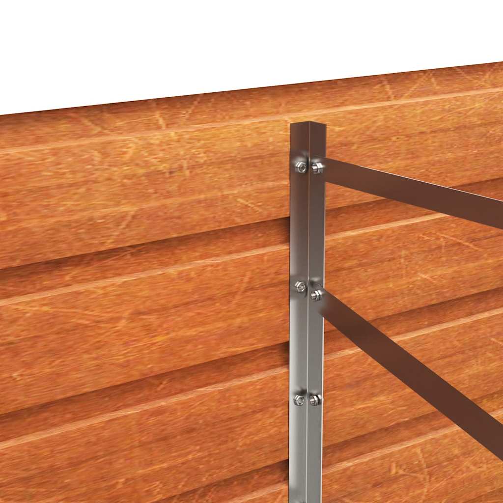 Povišena vrtna gredica boja hrđe 320 x 80 x 45 cm čelik COR-TEN