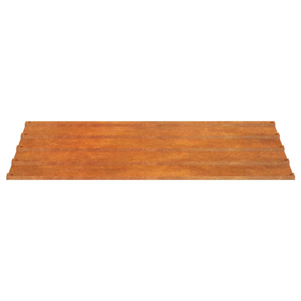 Krovni paneli 12 kom boja hrđe 100 x 44 cm od čelika COR-TEN