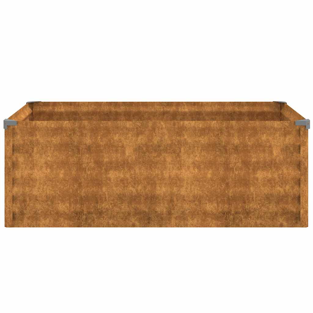 Povišena vrtna gredica 100x50x36 cm Corten čelik