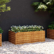 Povišena vrtna gredica 100x50x36 cm Corten čelik