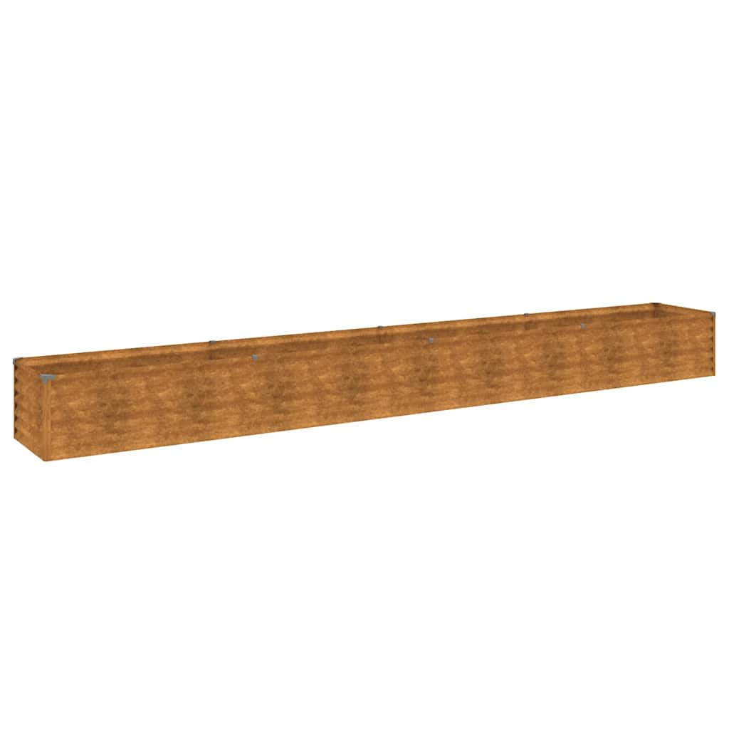 Povišena vrtna gredica 386x50x36 cm Corten čelik
