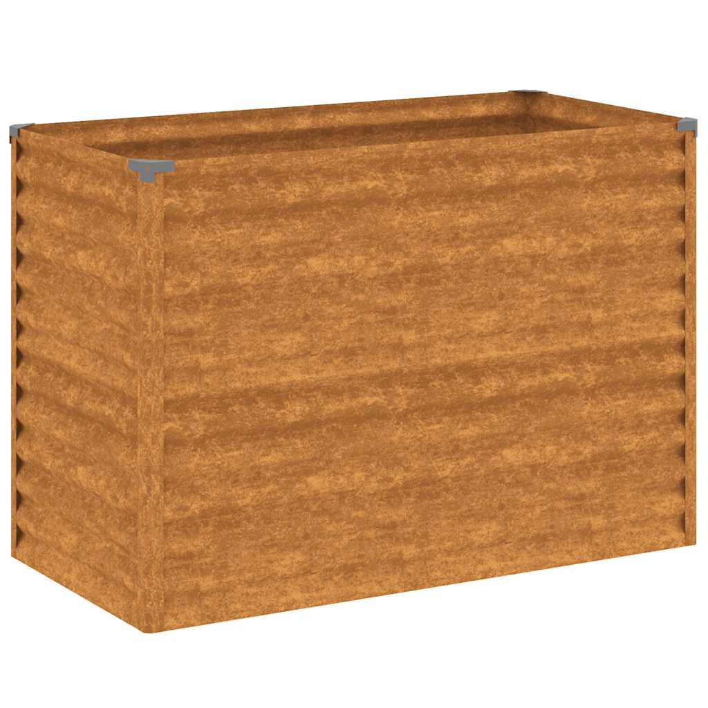 Povišena vrtna gredica 100x50x69 cm Corten čelik