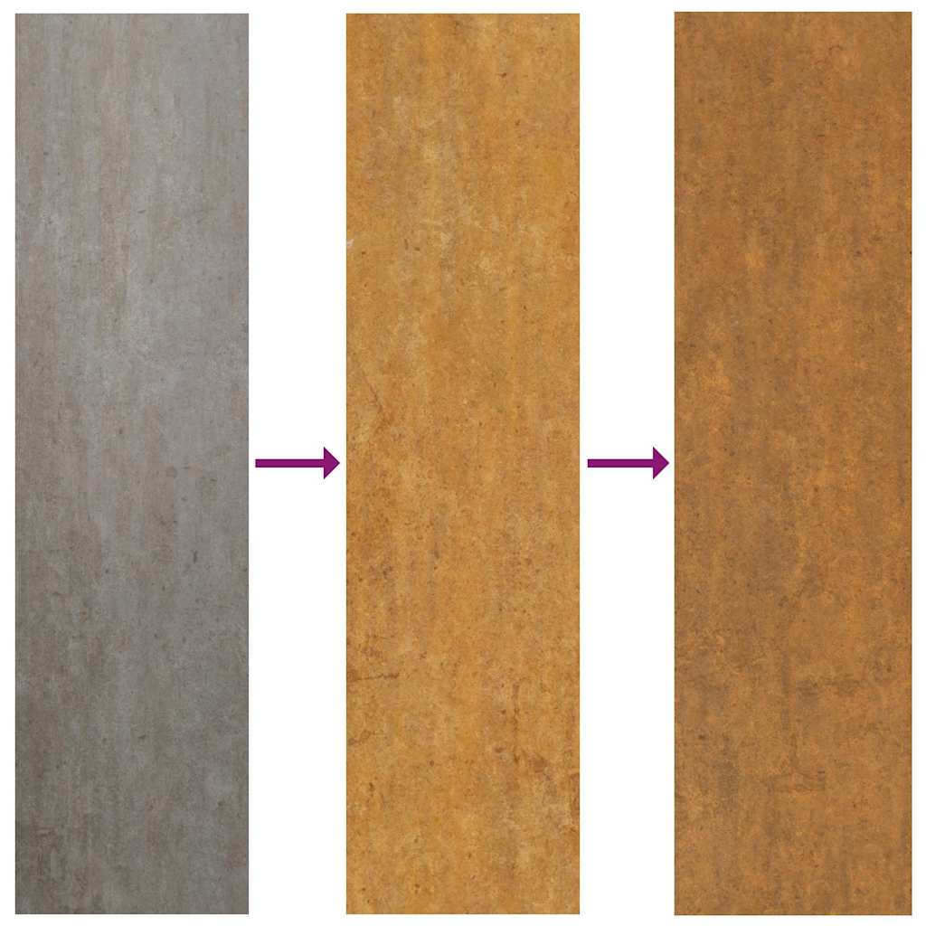 Povišena vrtna gredica 196x50x69 cm Corten čelik
