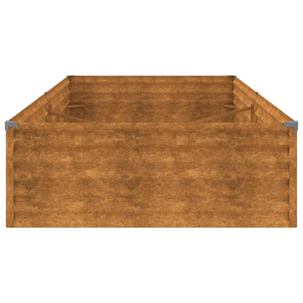 Povišena vrtna gredica 195 x 100 x 36 cm od čelika COR-TEN