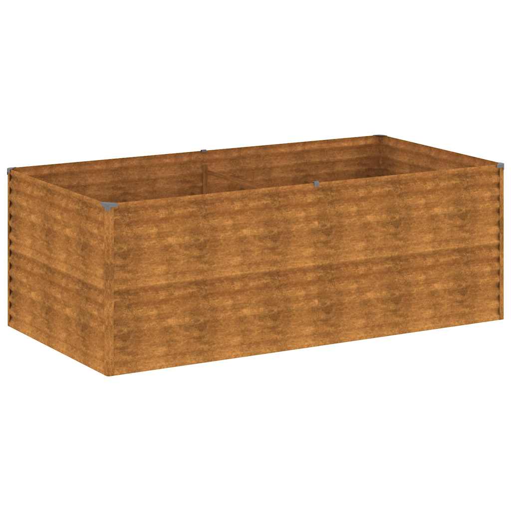 Povišena vrtna gredica 196 x 100 x 69 cm od čelika COR-TEN