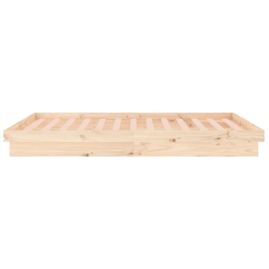 LED okvir za krevet 140 x 190 cm od masivnog drva