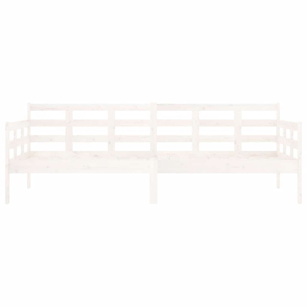 Dnevni ležaj bijeli 80 x 200 cm od masivne borovine