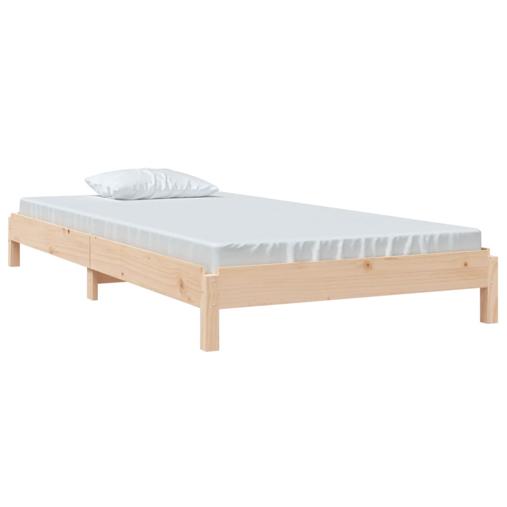 ležaj 75x190 cm od masivne borovine