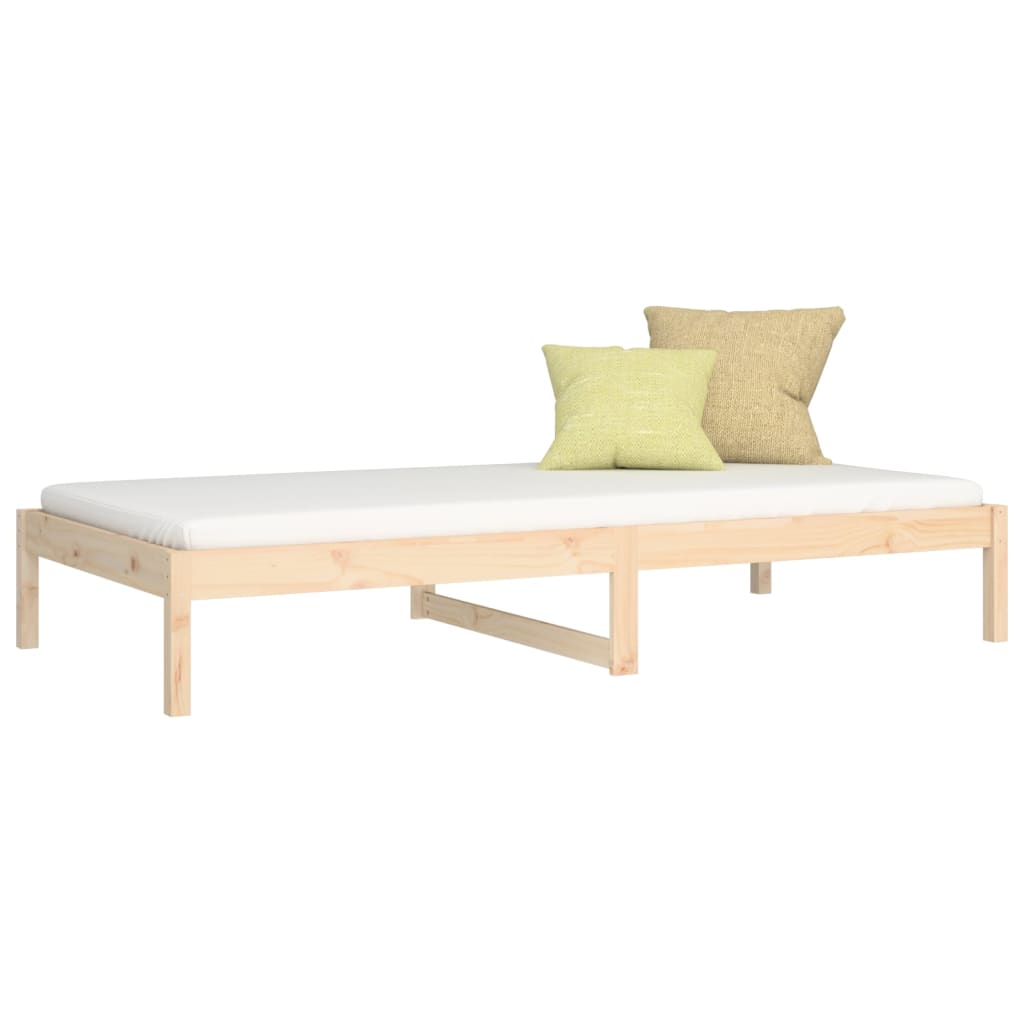Dnevni krevet 90 x 190 cm mali masivna borovina