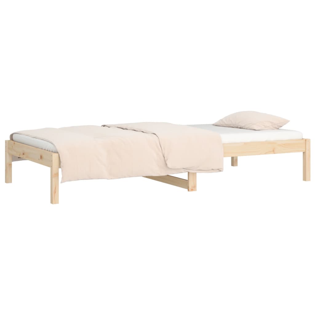 Dnevni krevet 90 x 190 cm mali masivna borovina
