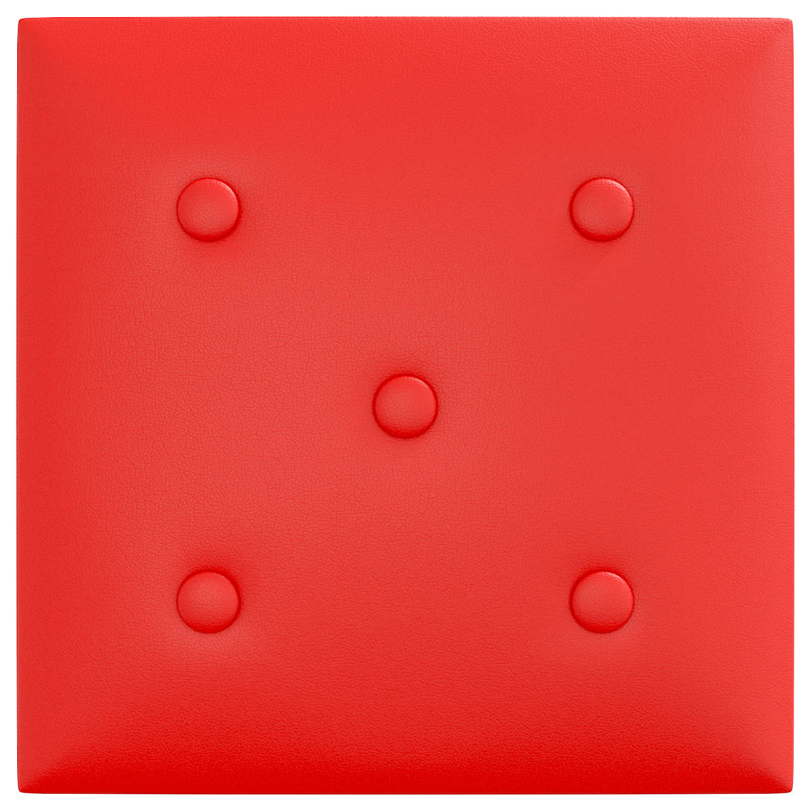 Zidna uzglavlja 12 pcs Crvena 30 x 30 cm Lažna koža
