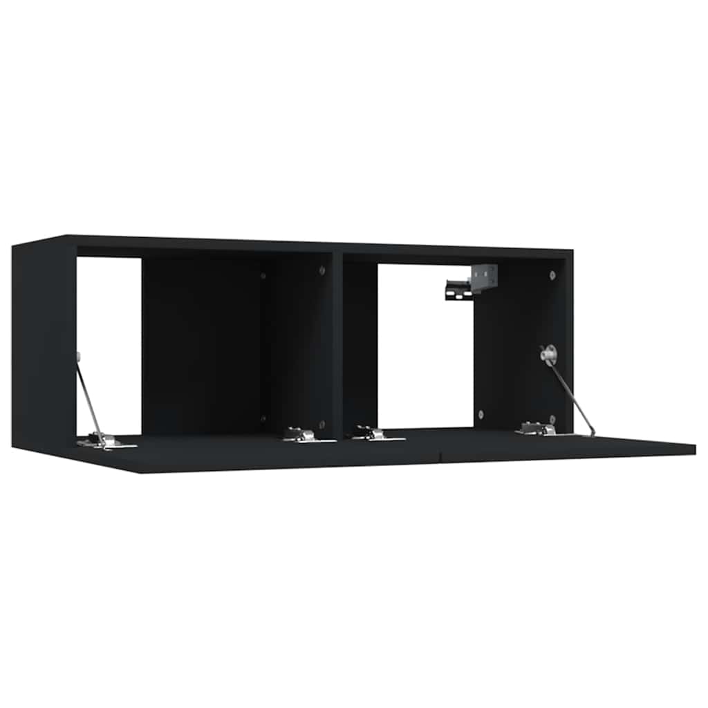 TV ormarići 2 kom crni 80 x 30 x 30 cm od konstruiranog drva
