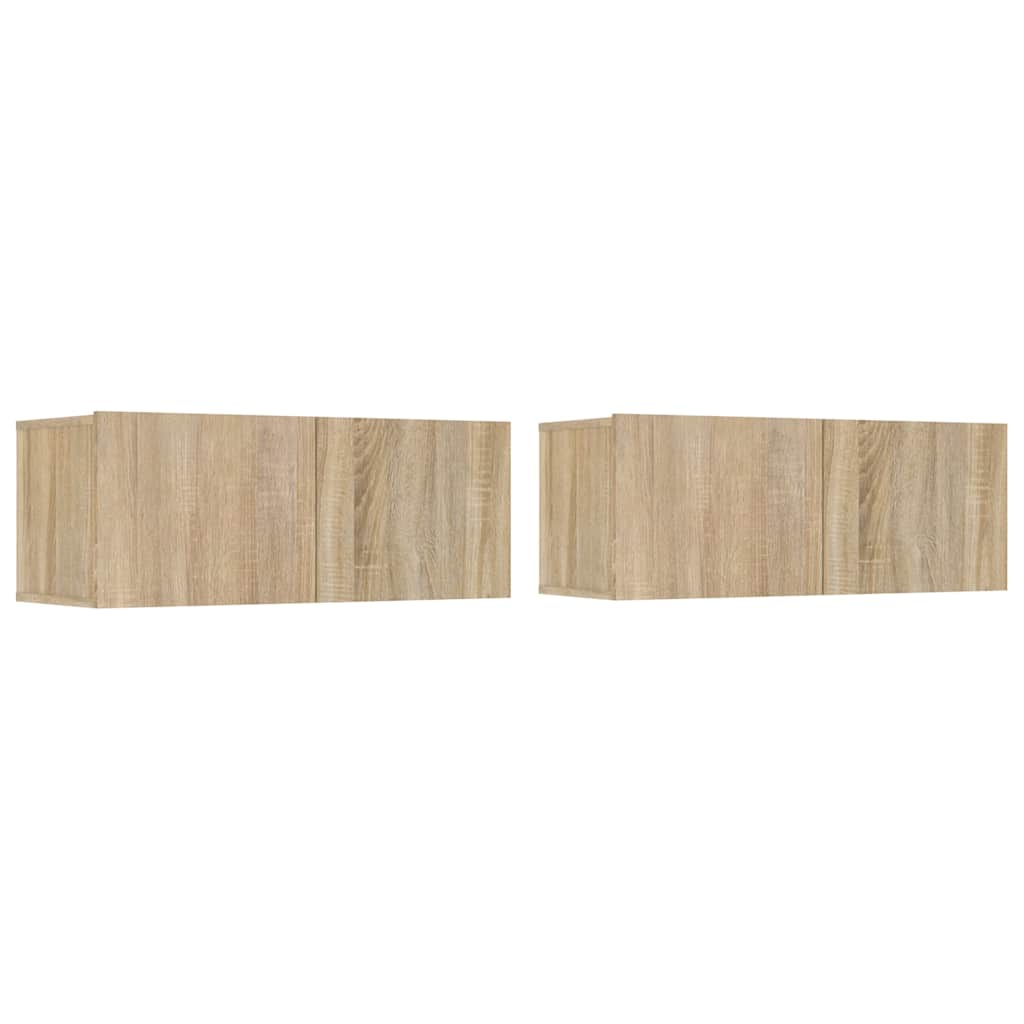 TV ormarići 2 kom boja hrasta 80x30x30 cm od konstruiranog drva
