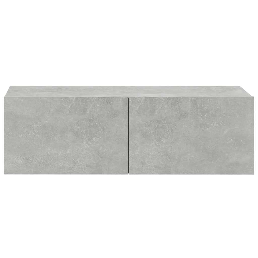 Zidni TV ormarići 2 kom sivi 100 x 30 x 30 cm konstruirano drvo