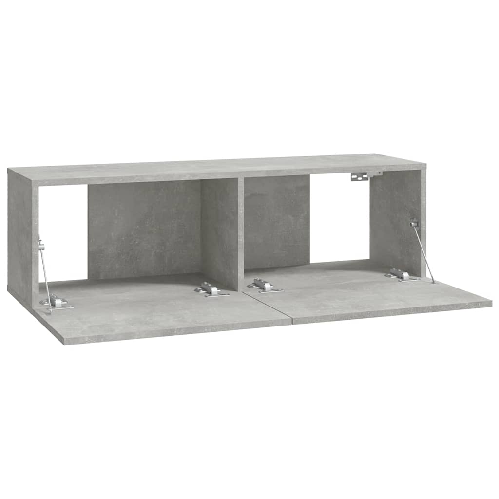 Zidni TV ormarići 2 kom sivi 100 x 30 x 30 cm konstruirano drvo