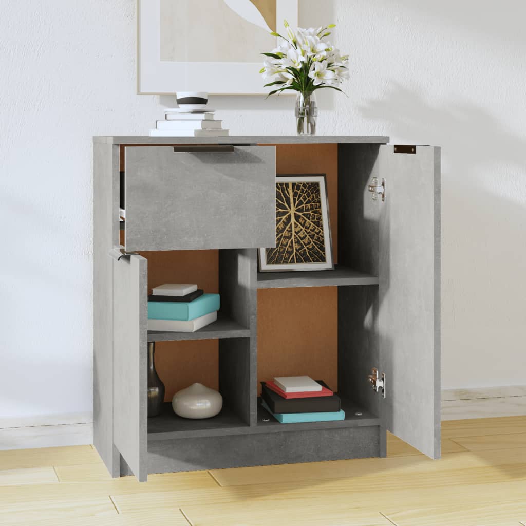 Komoda siva boja betona 60x30x70 cm od konstruiranog drva
