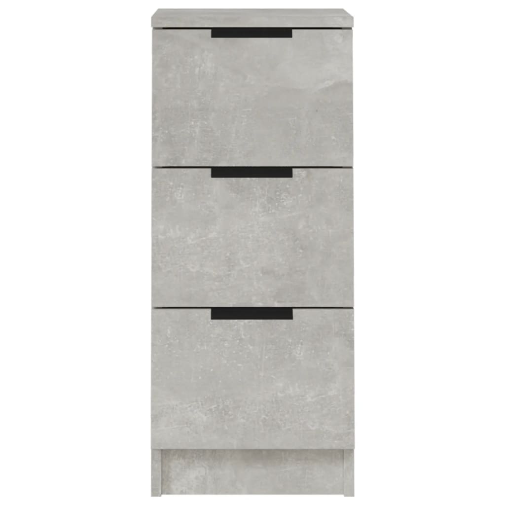 Komoda siva boja betona 30 x 30 x 70 cm od konstruiranog drva
