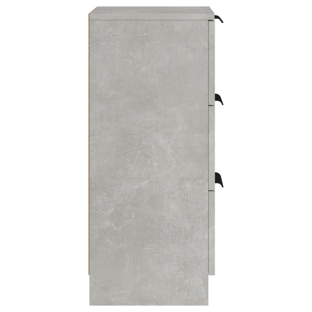 Komoda siva boja betona 30 x 30 x 70 cm od konstruiranog drva