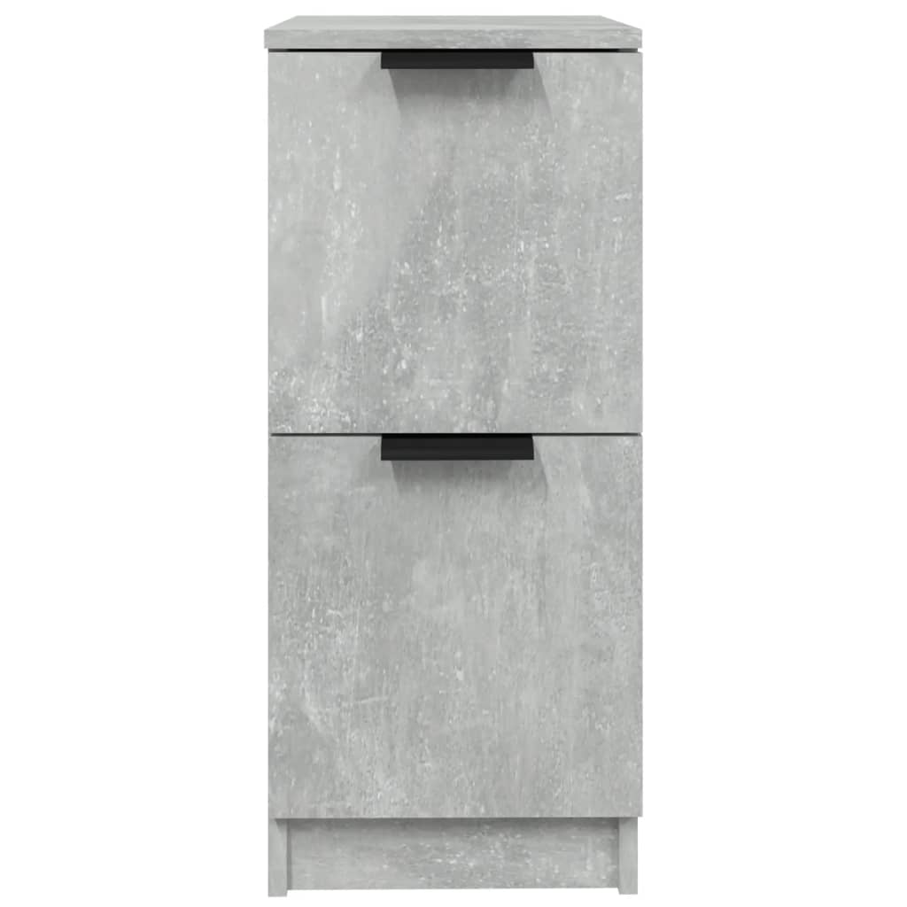 Komode 2 kom siva boja betona 30 x 30 x 70 cm konstruirano drvo