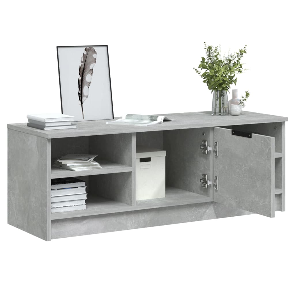 TV ormarić boja betona 102x35,5x36,5 cm konstruirano drvo