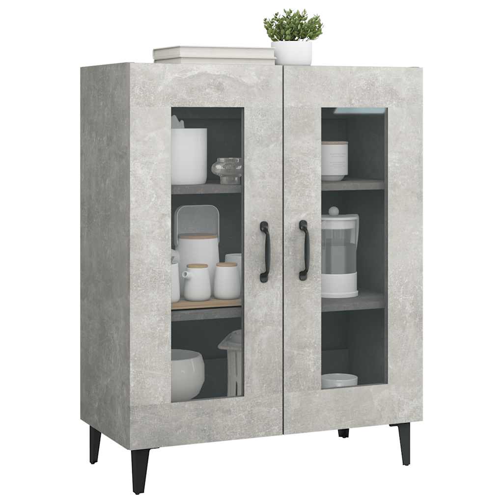 Komoda siva boja betona 69,5x34x90 cm od konstruiranog drva