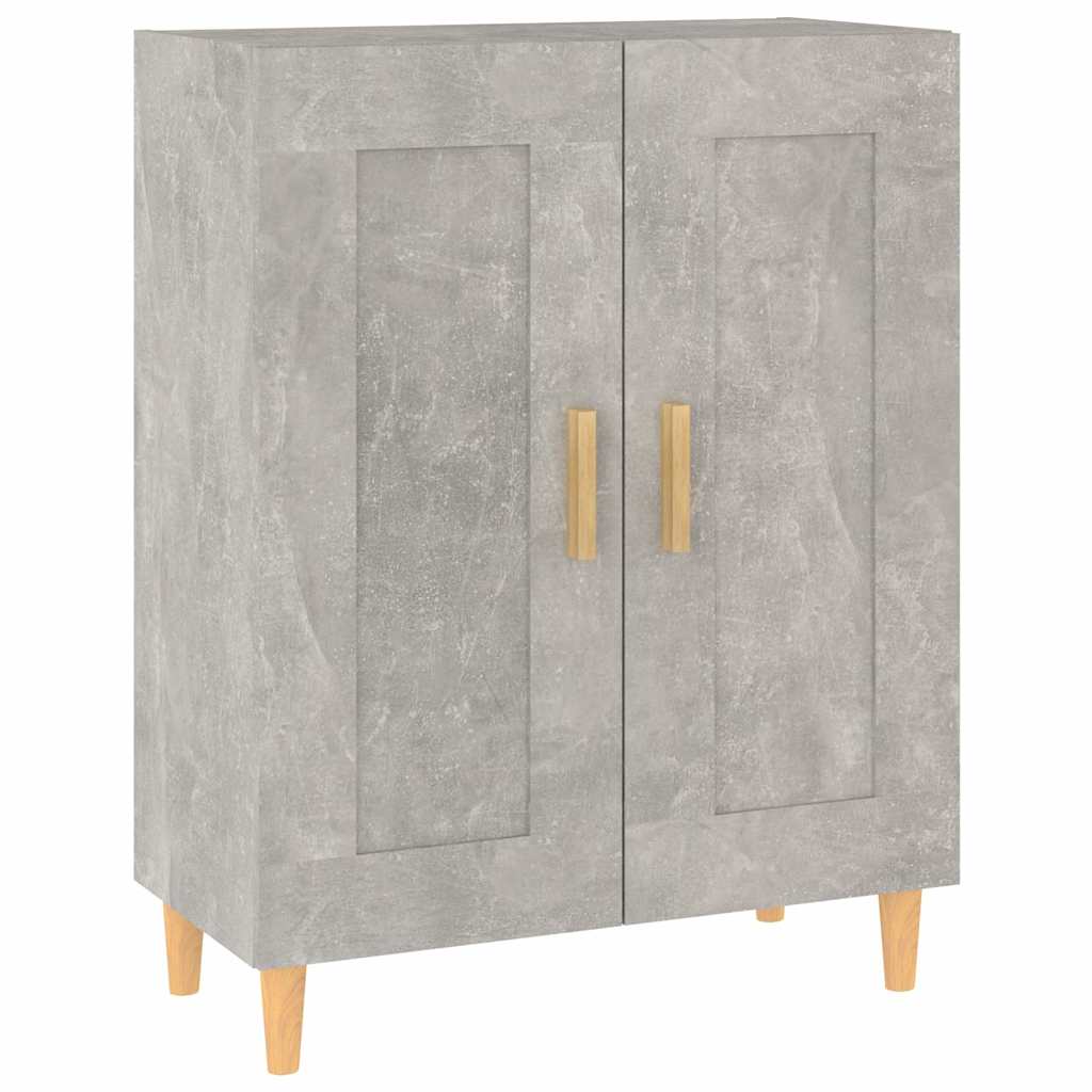 Komoda siva boja betona 69,5x34x90 cm od konstruiranog drva
