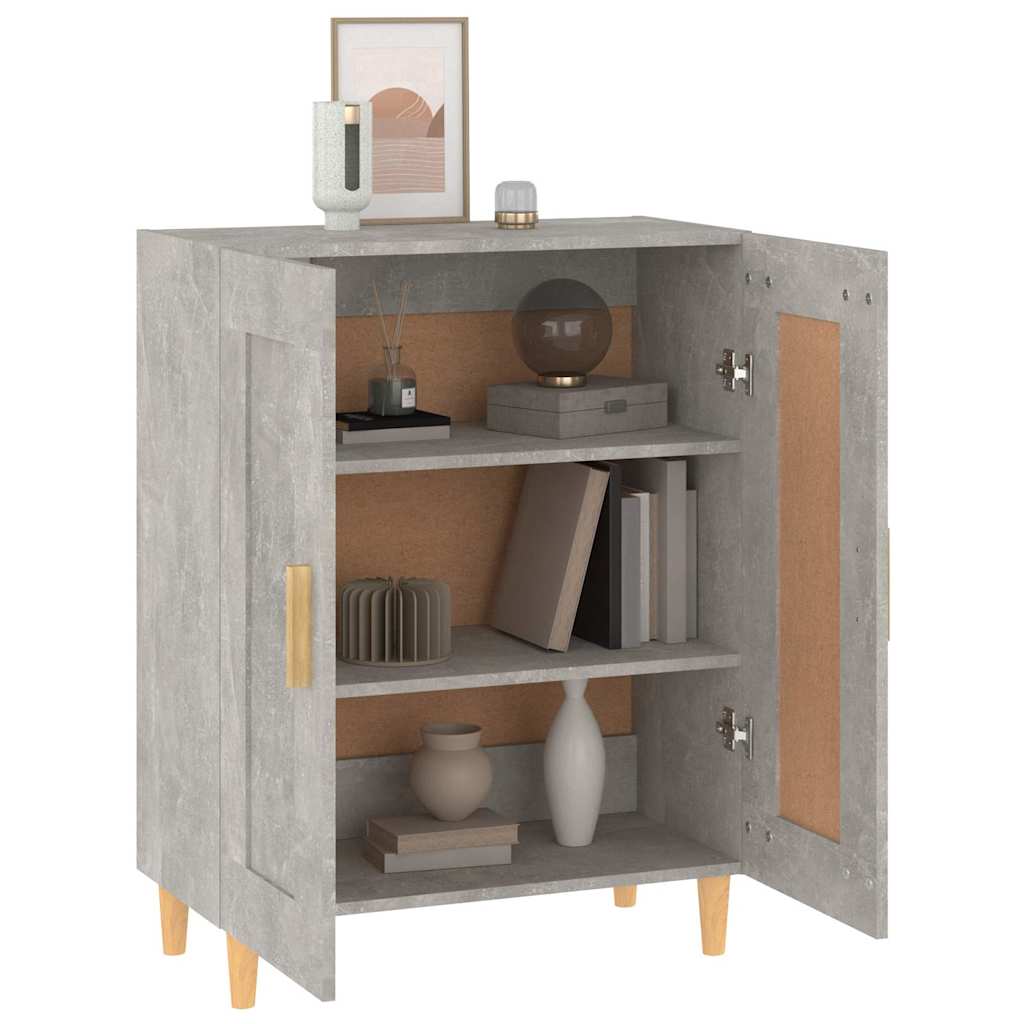 Komoda siva boja betona 69,5x34x90 cm od konstruiranog drva