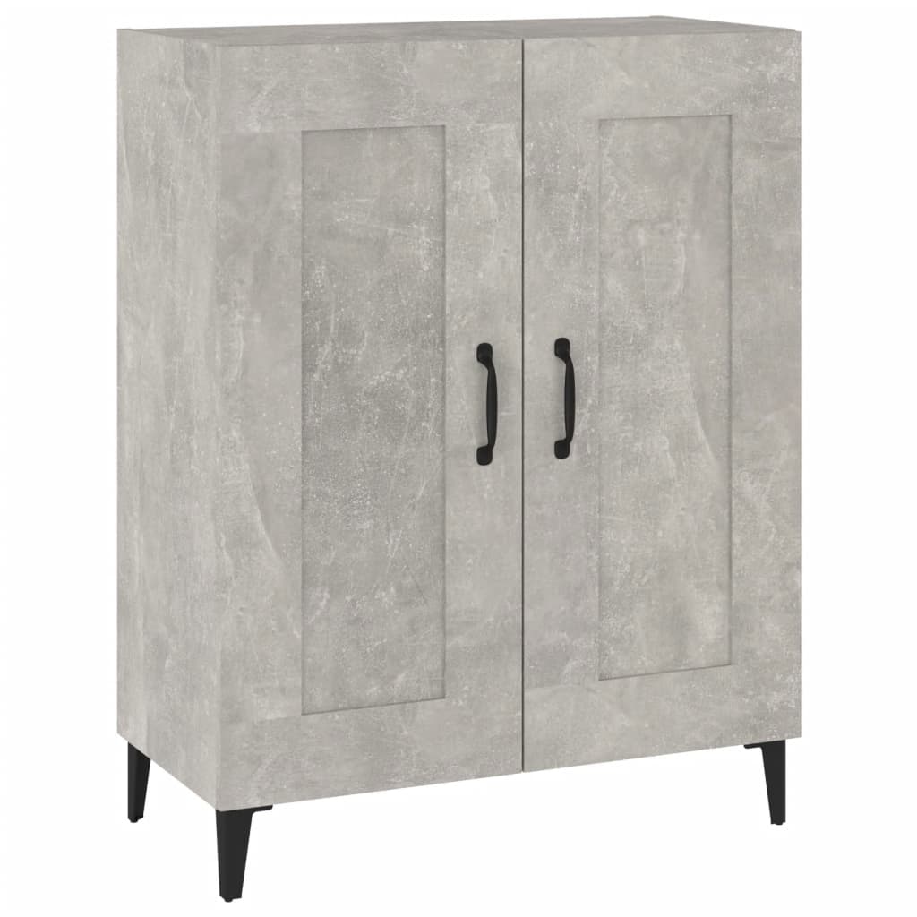 Komoda siva boja betona 69,5 x 34 x 90 cm od konstruiranog drva