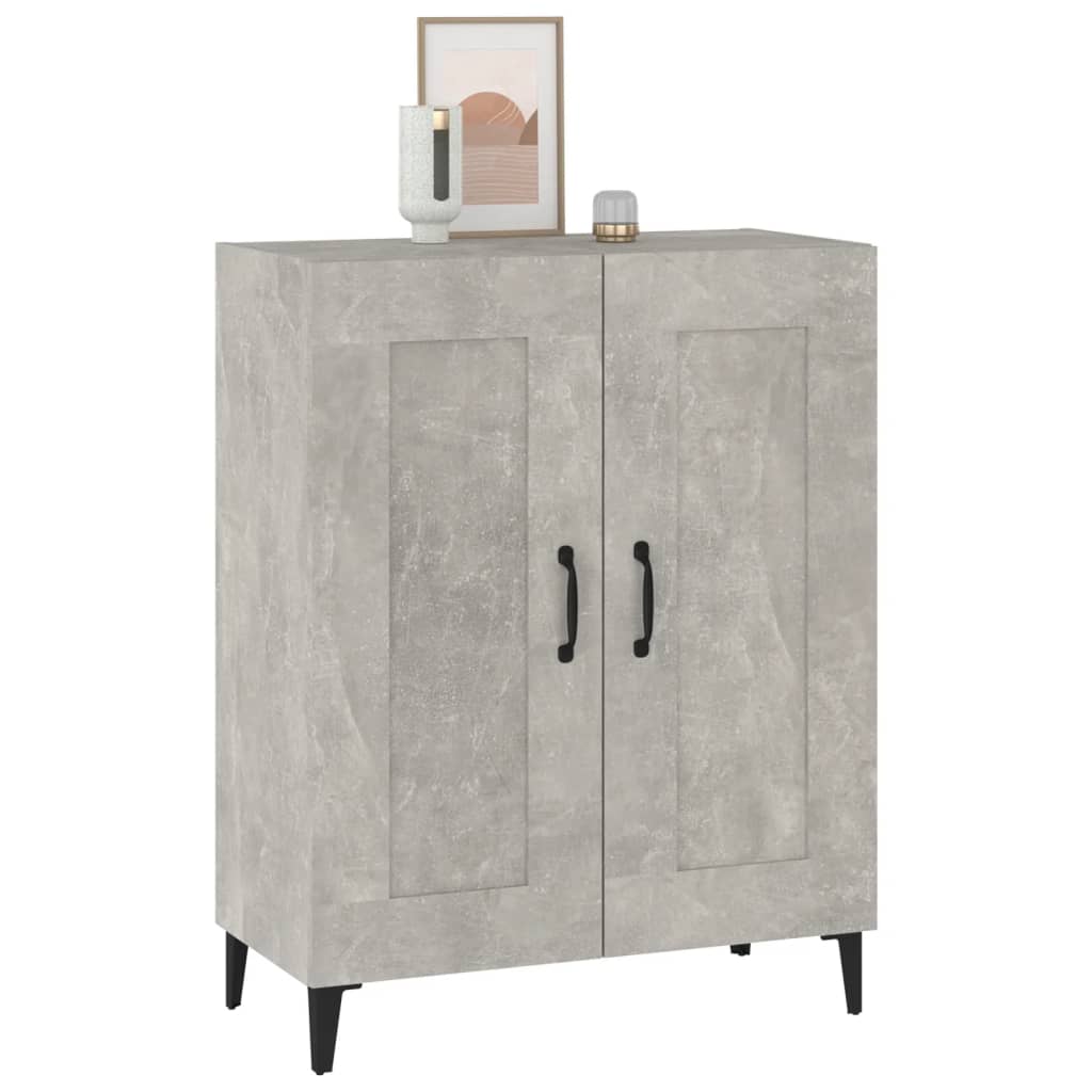 Komoda siva boja betona 69,5 x 34 x 90 cm od konstruiranog drva