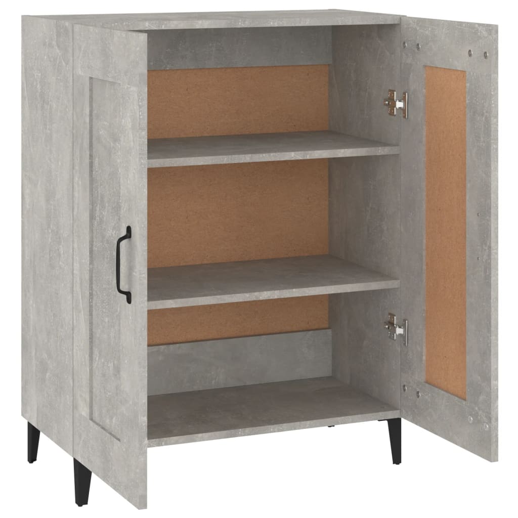 Komoda siva boja betona 69,5 x 34 x 90 cm od konstruiranog drva