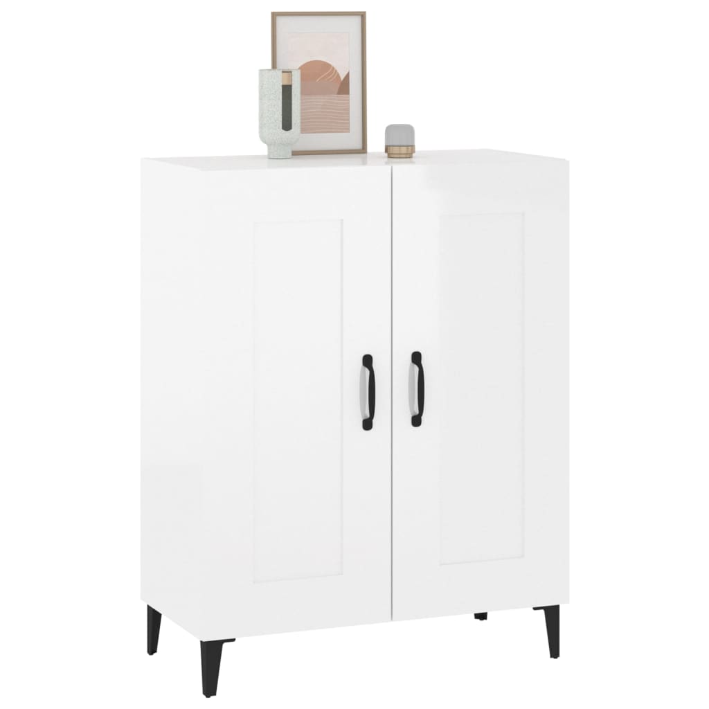 Komoda sjajna bijela 69,5x34x90 cm od konstruiranog drva