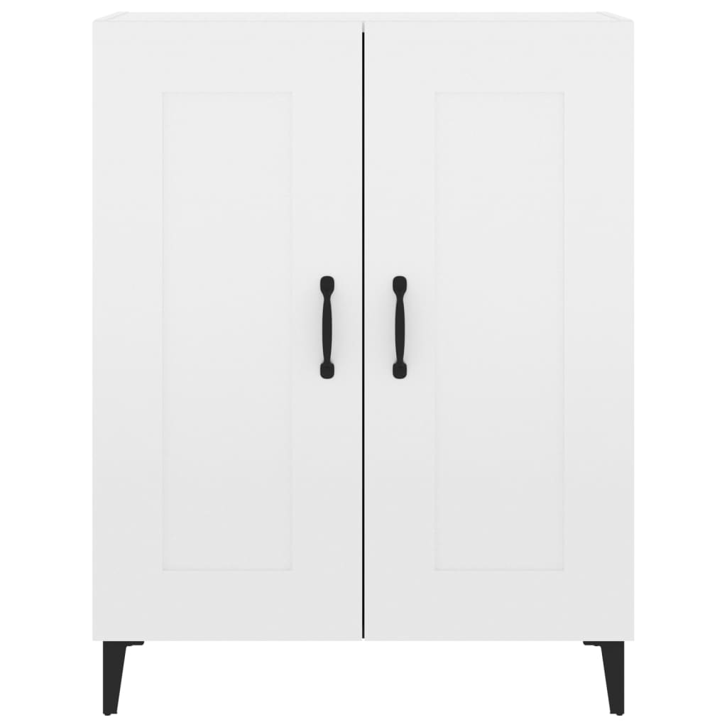 Komoda sjajna bijela 69,5x34x90 cm od konstruiranog drva
