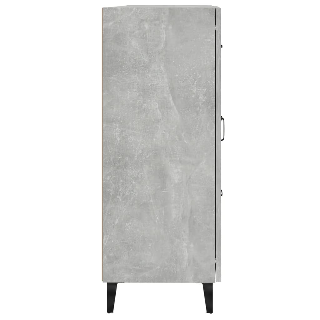 Komoda siva boja betona 69,5 x 34 x 90 cm od konstruiranog drva