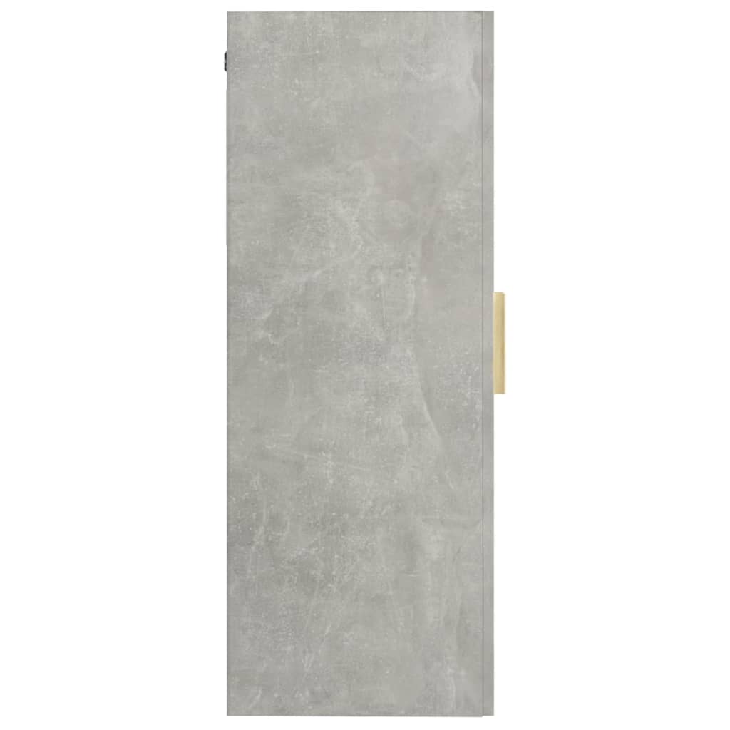 Viseći zidni ormarić siva boja betona 69,5 x 34 x 90 cm