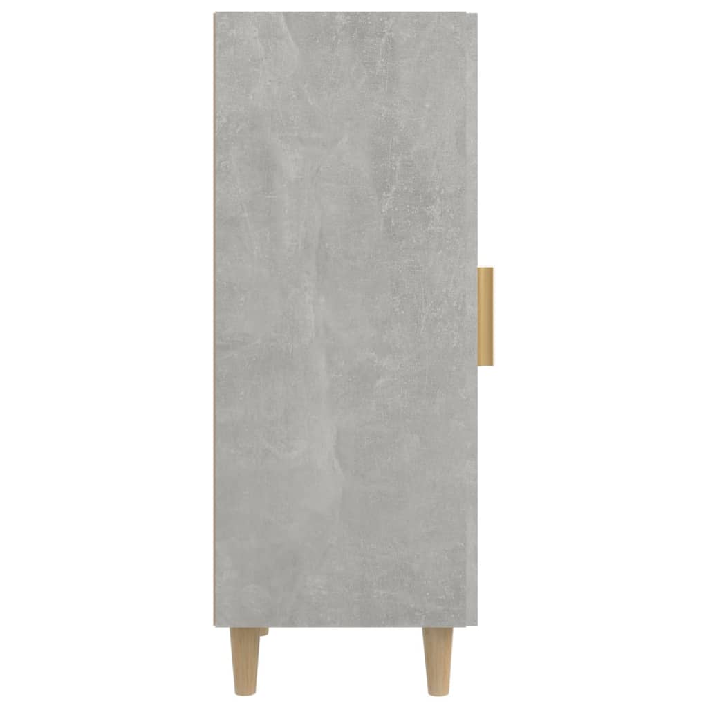 Komoda siva boja betona 34,5x34x90 cm od konstruiranog drva