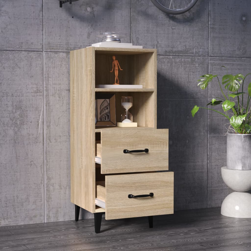 Komoda boja hrasta sonome 34,5x34x90 cm od konstruiranog drva