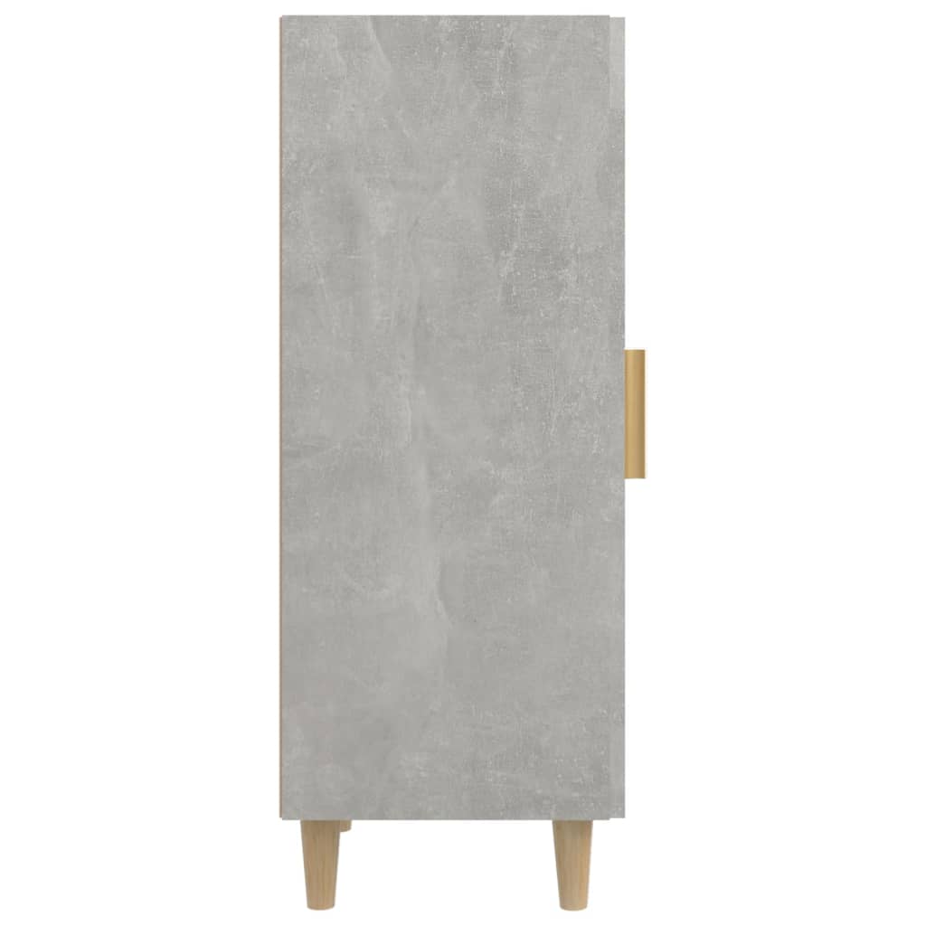 Komoda siva boja betona 34,5x34x90 cm od konstruiranog drva