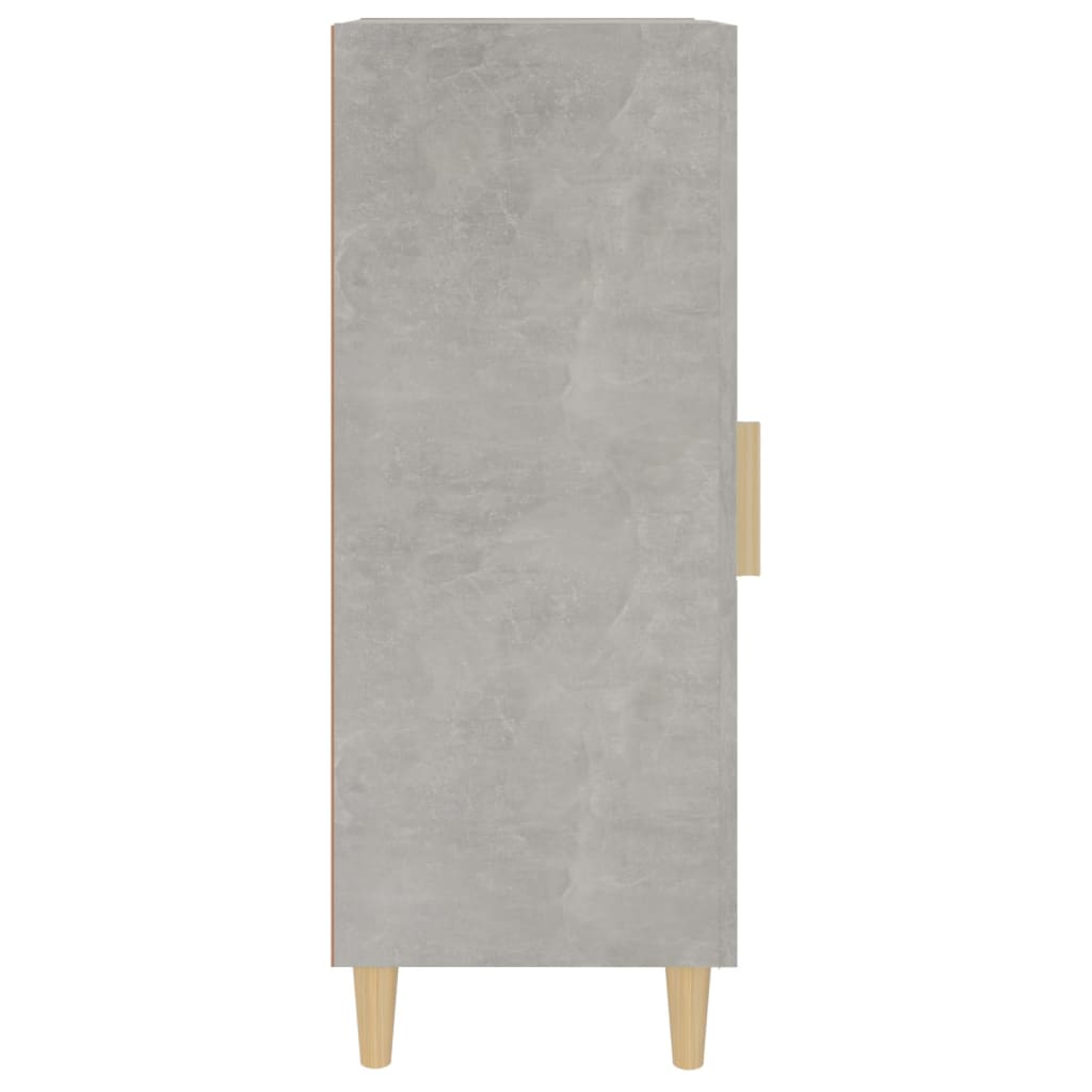 Komoda siva boja betona 34,5x34x90 cm od konstruiranog drva