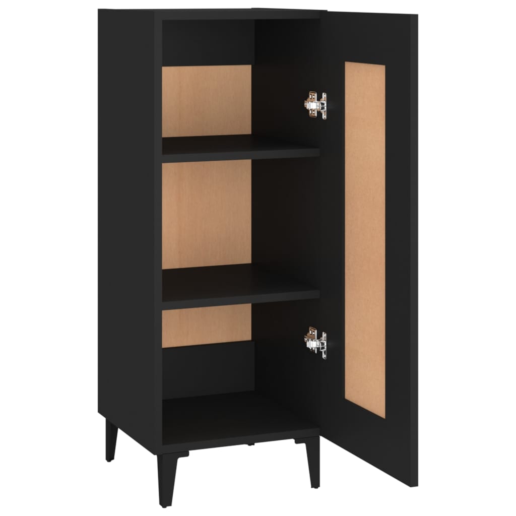 Komoda crna 34,5 x 34 x 90 cm od konstruiranog drva