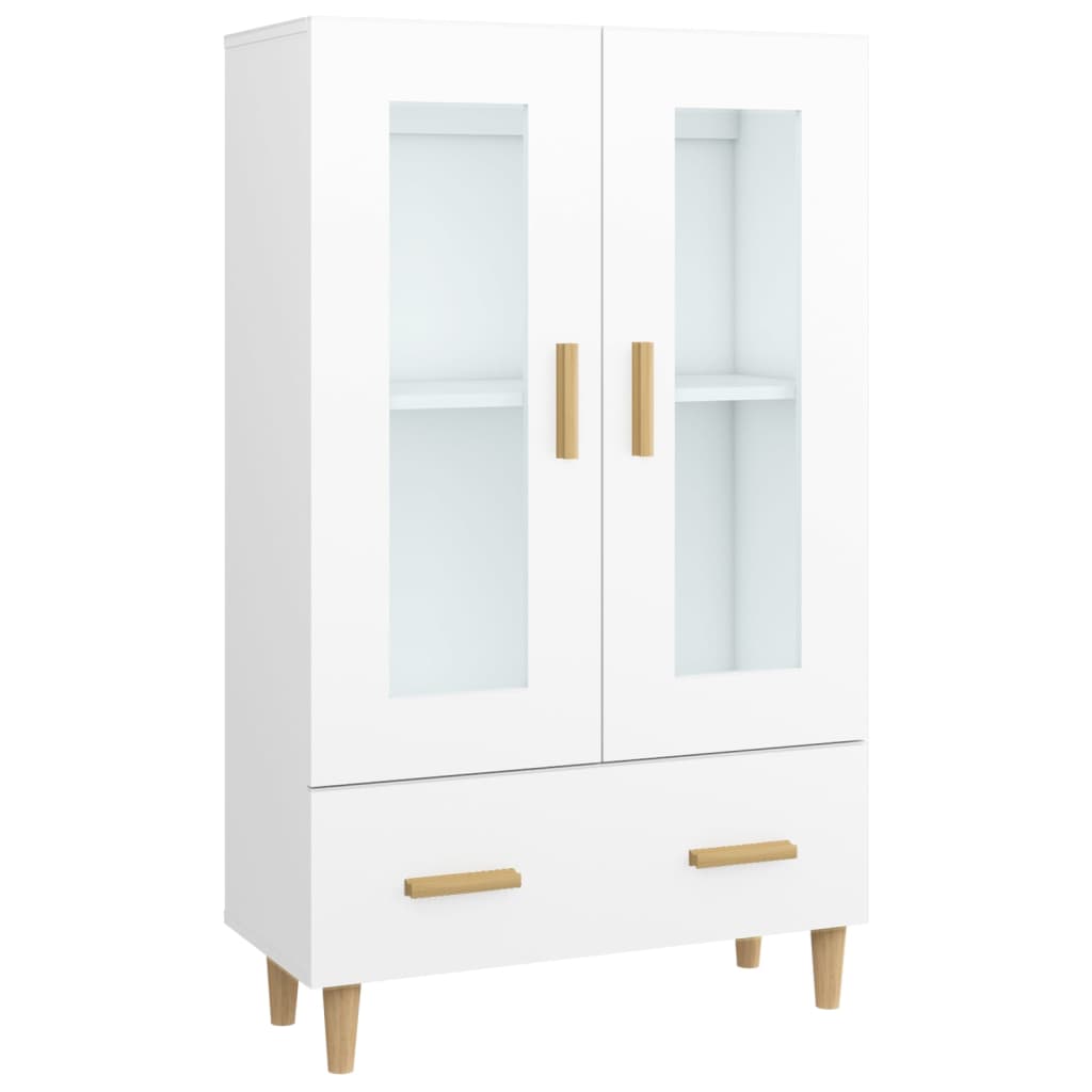 Visoka komoda bijela 70 x 31 x 115 cm od konstruiranog drva