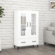 Visoka komoda bijela 70 x 31 x 115 cm od konstruiranog drva