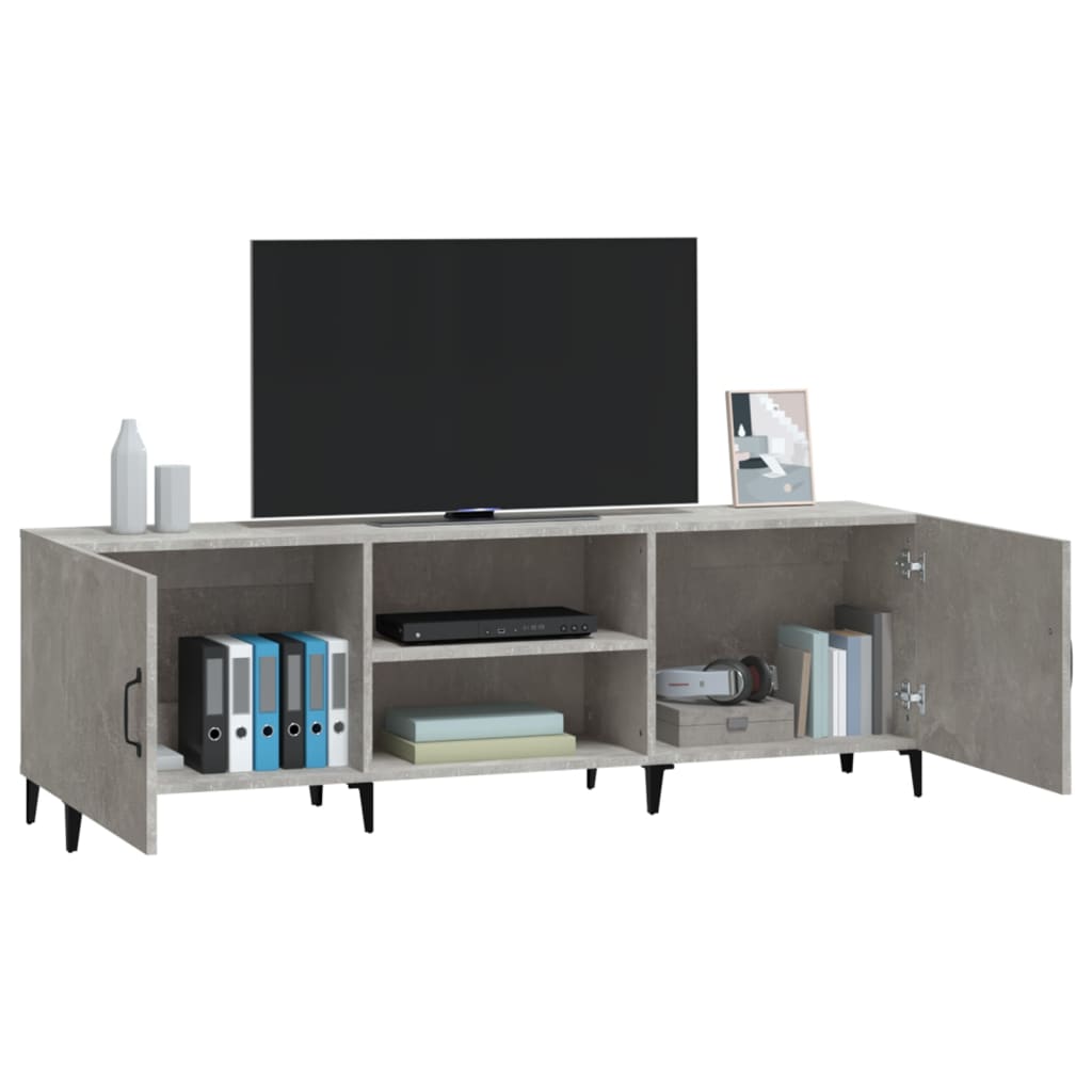 TV ormarić boja betona 150x30x50 cm od konstruiranog drva