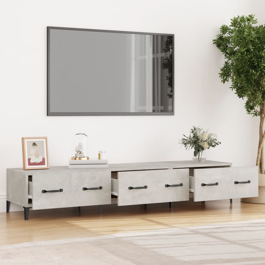 TV ormarić boja betona 150x34,5x30 cm konstruiranog drva