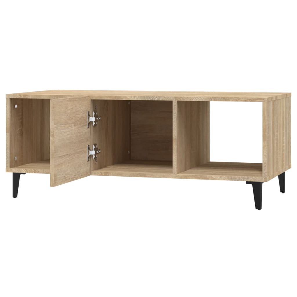 Stolić za kavu boja hrasta 102x50x40 cm konstruirano drvo