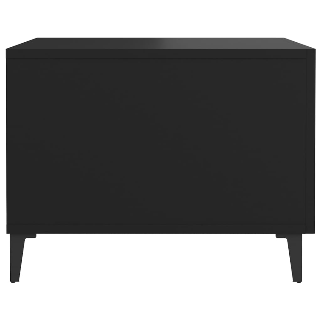 Stolić za kavu s metalnim nogama 2 kom crni 50 x 50 x 40 cm
