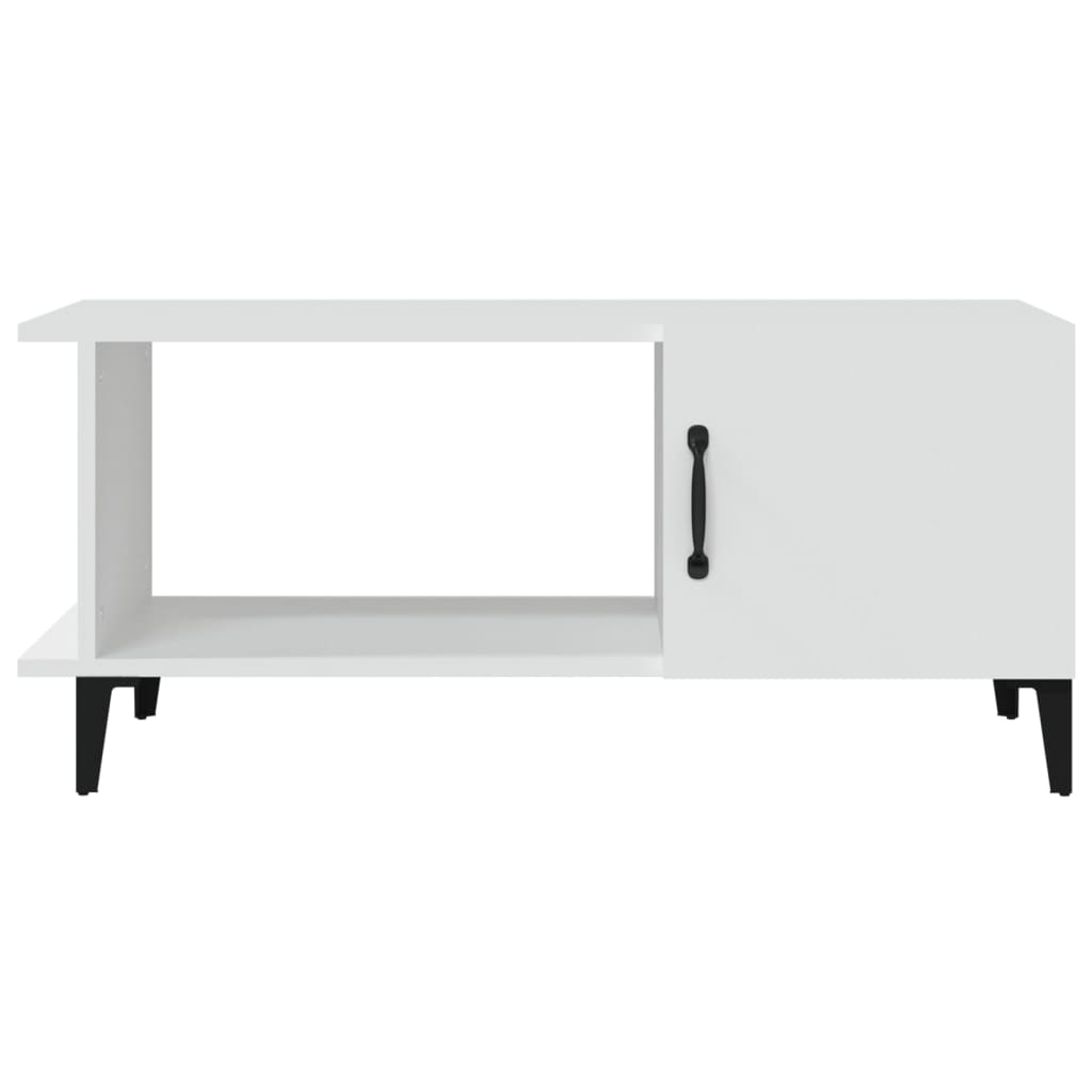Stolić za kavu bijeli 90 x 50 x 40 cm od konstruiranog drva