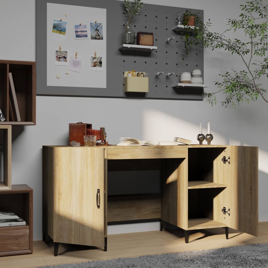 Radni stol hrasta sonome 140x50x75 cm konstruirano drvo