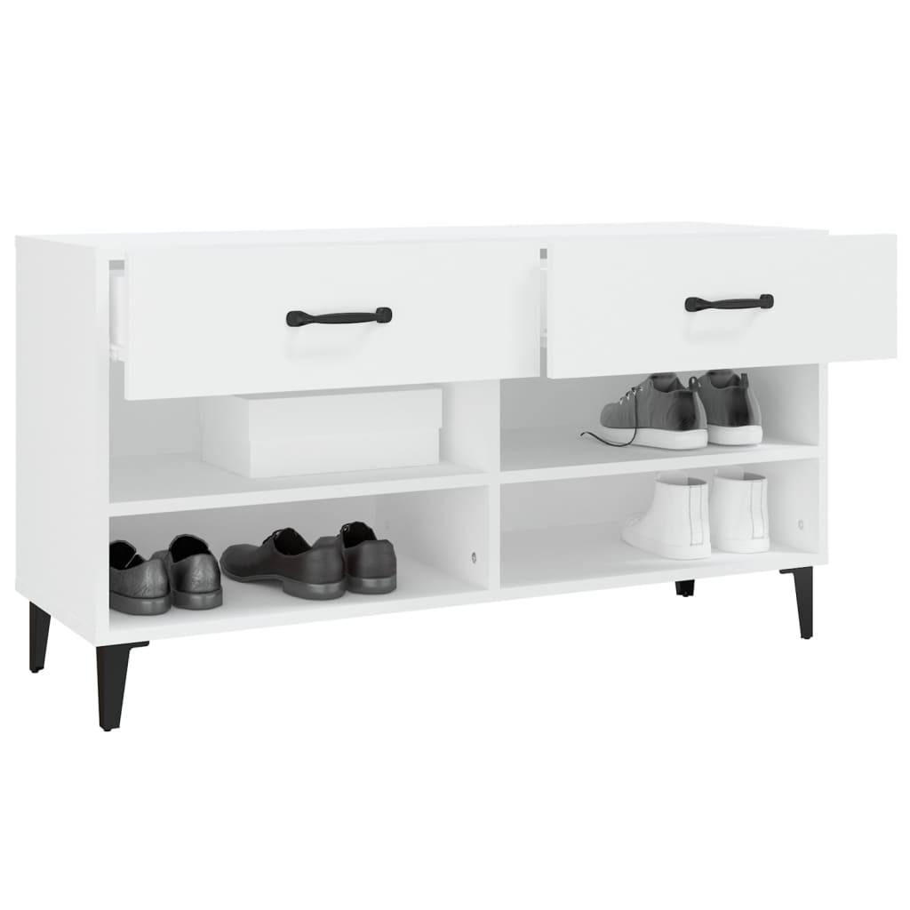 Ormarić za cipele bijela 102x35x55 cm od konstruiranog drva
