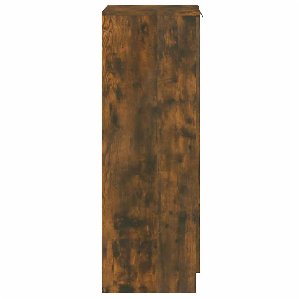 Ormarić za cipele dimljeni hrast 30x35x100 cm konstruirano drvo
